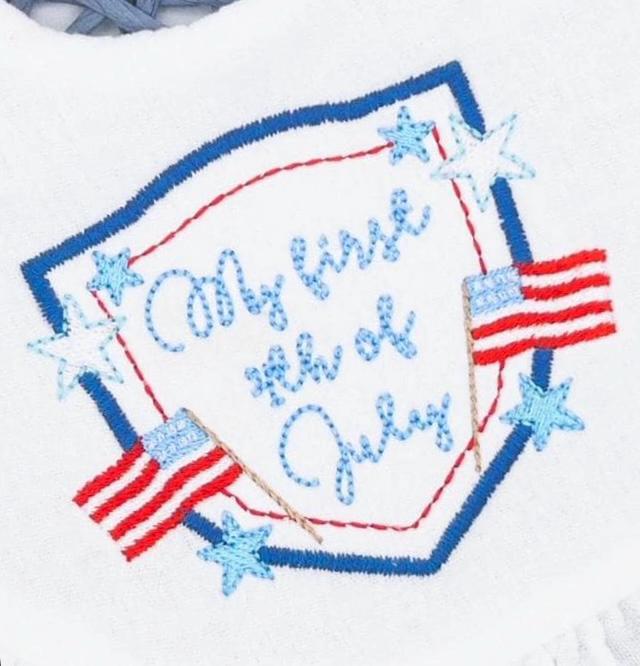 American Flag Star Frame Fill