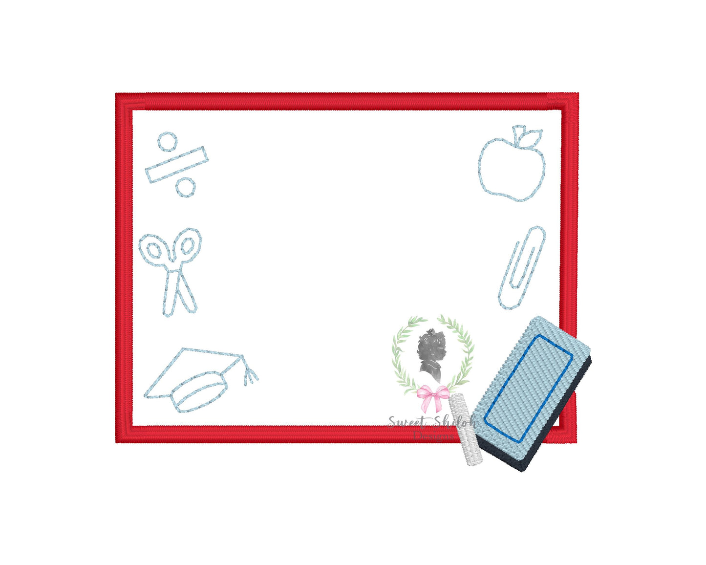 School Chalkboard Frame Fill