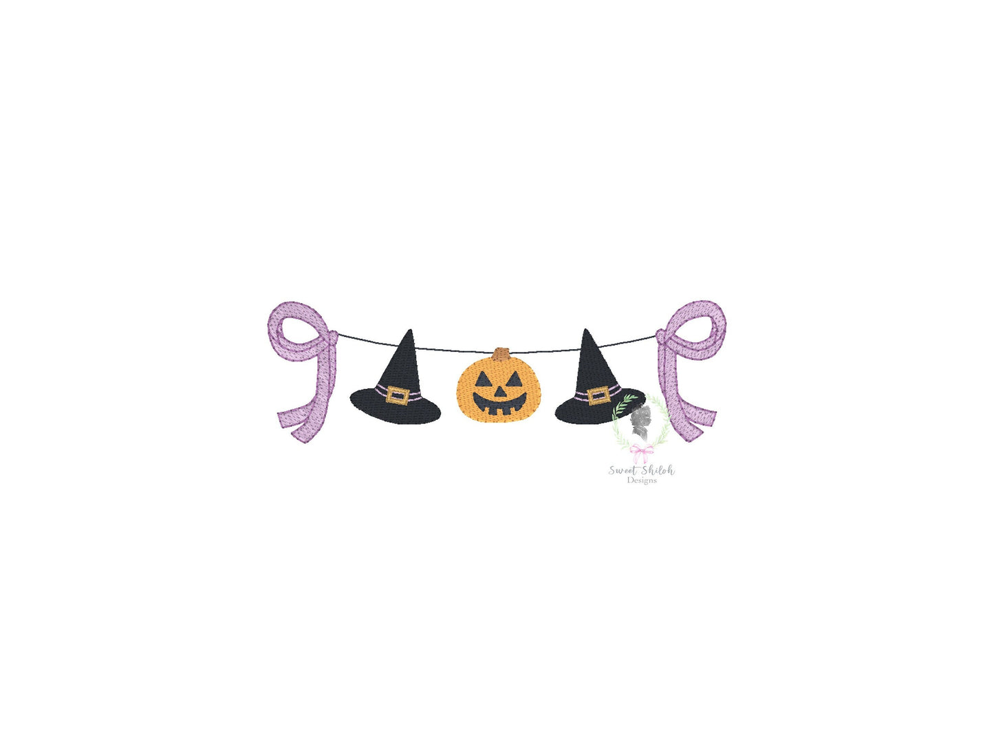 Witch Hat Bunting Frame Fill