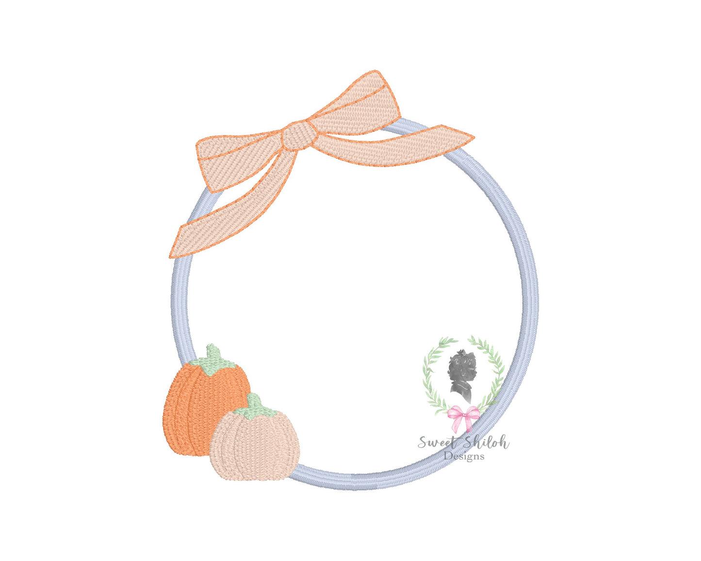 Bow Pumpkin Frame Fill