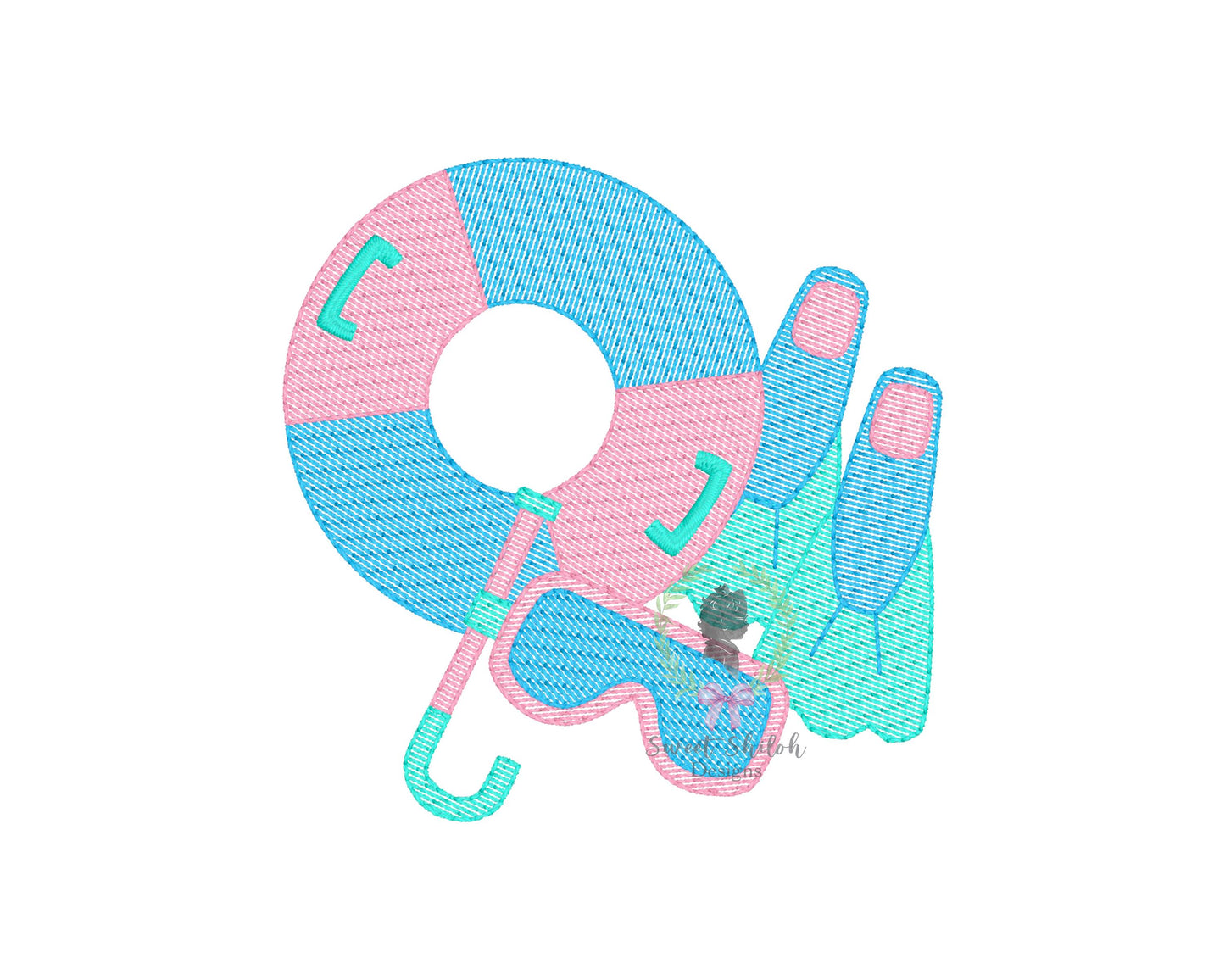 Snorkel Swim Sketch