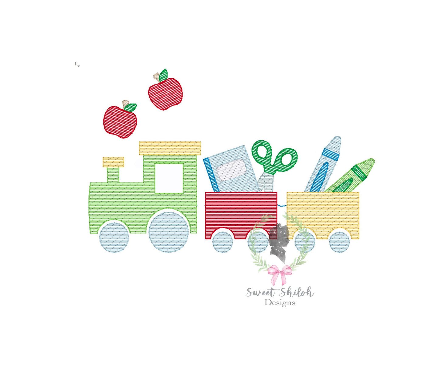 First Day of School Train Sketch