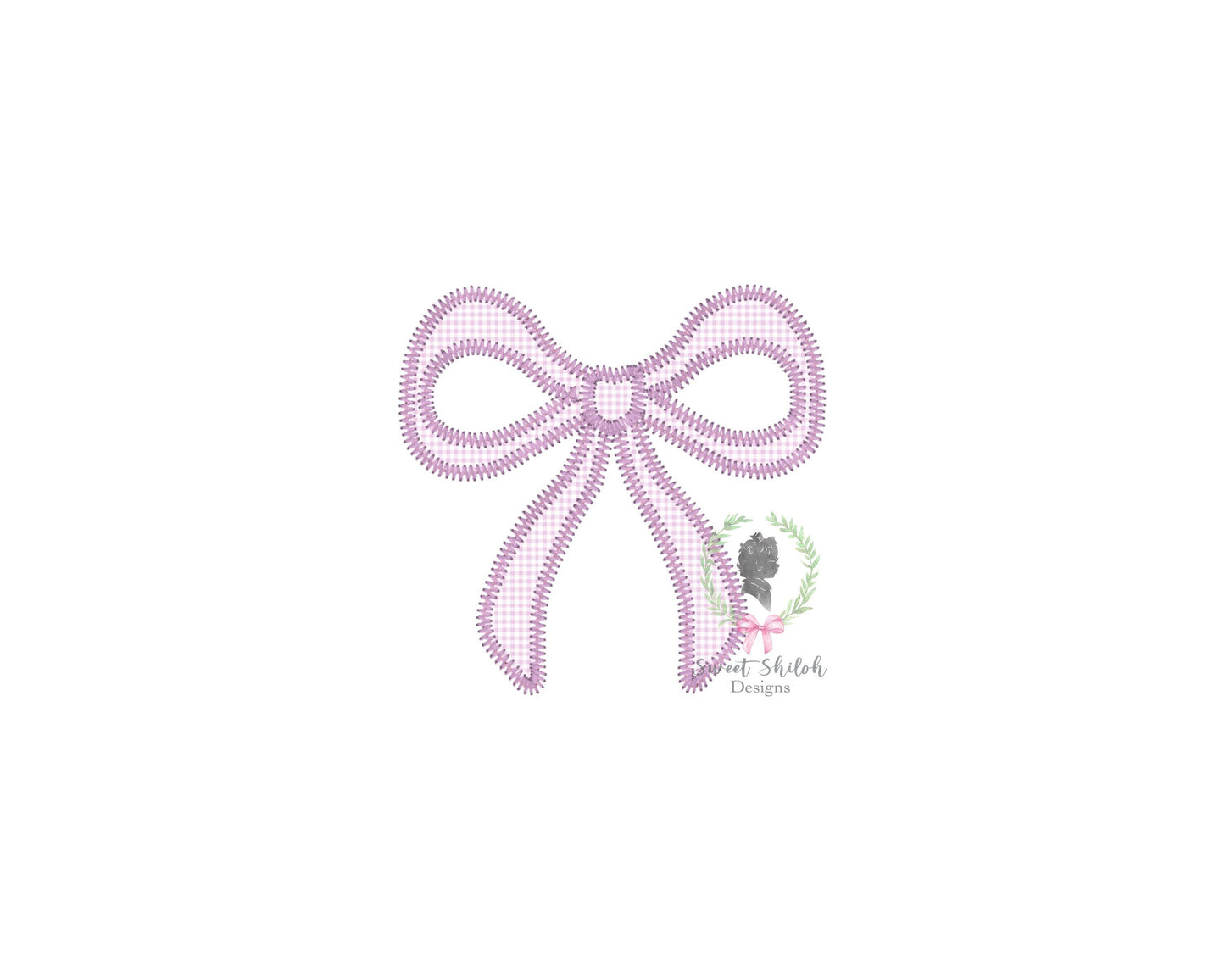 Bow Zigzag Stitch Applique