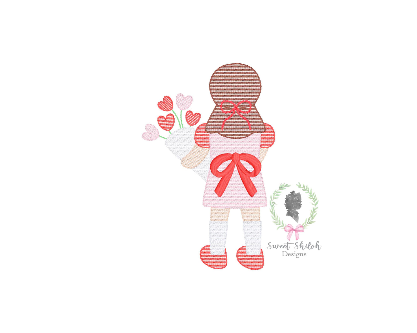 Valentine's Day Girl Sketch