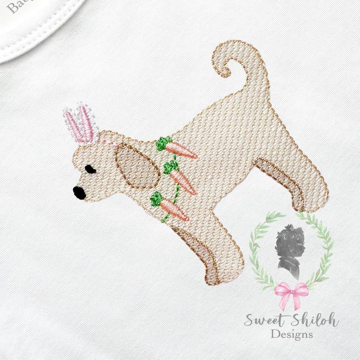 Golden Doodle Bunny Easter Sketch