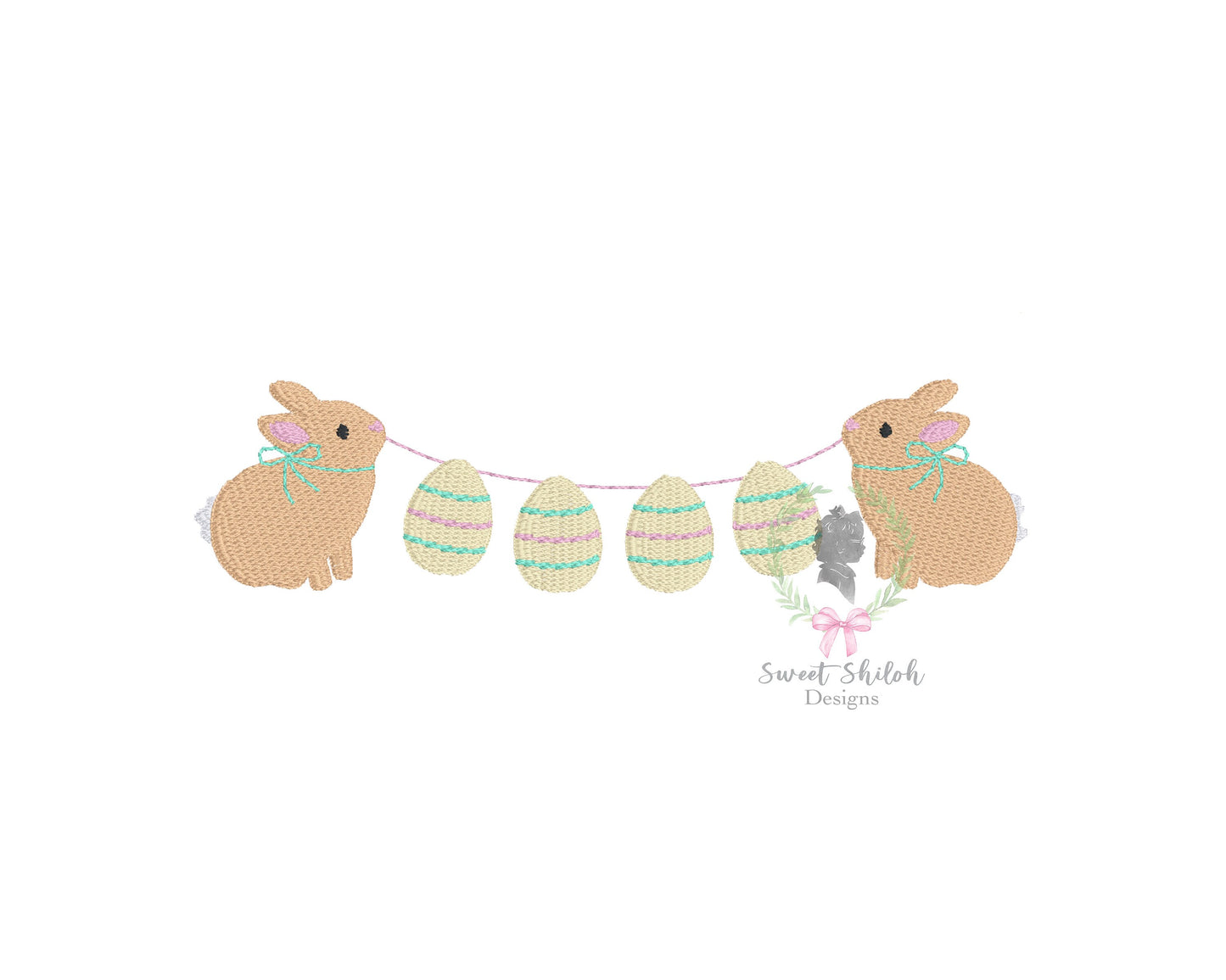 Easter Bunny Rabbit Bunting Fill
