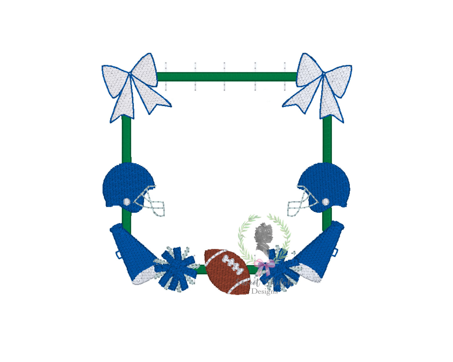 Football Field Cheer Frame Fill
