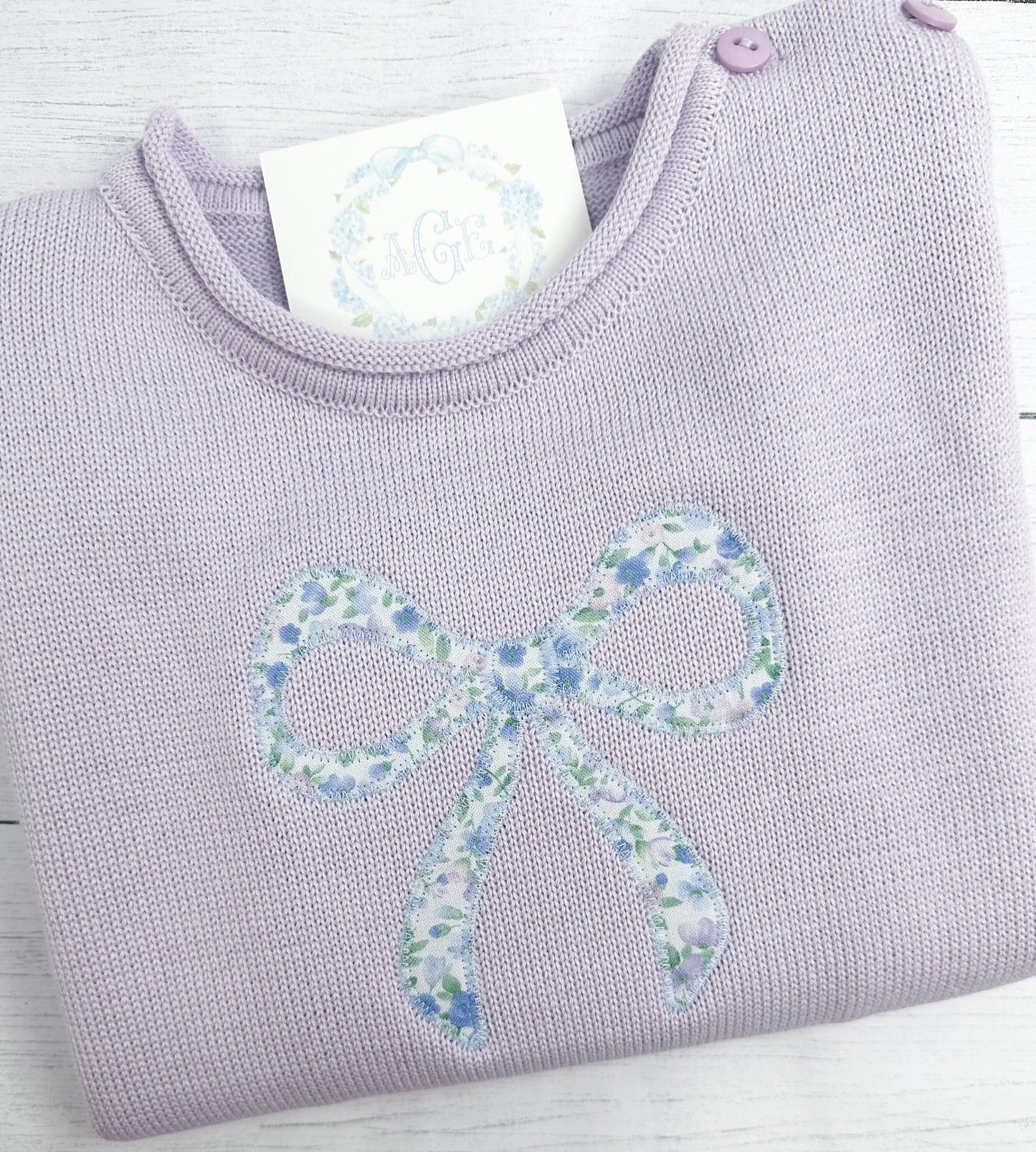 Bow Zigzag Stitch Applique