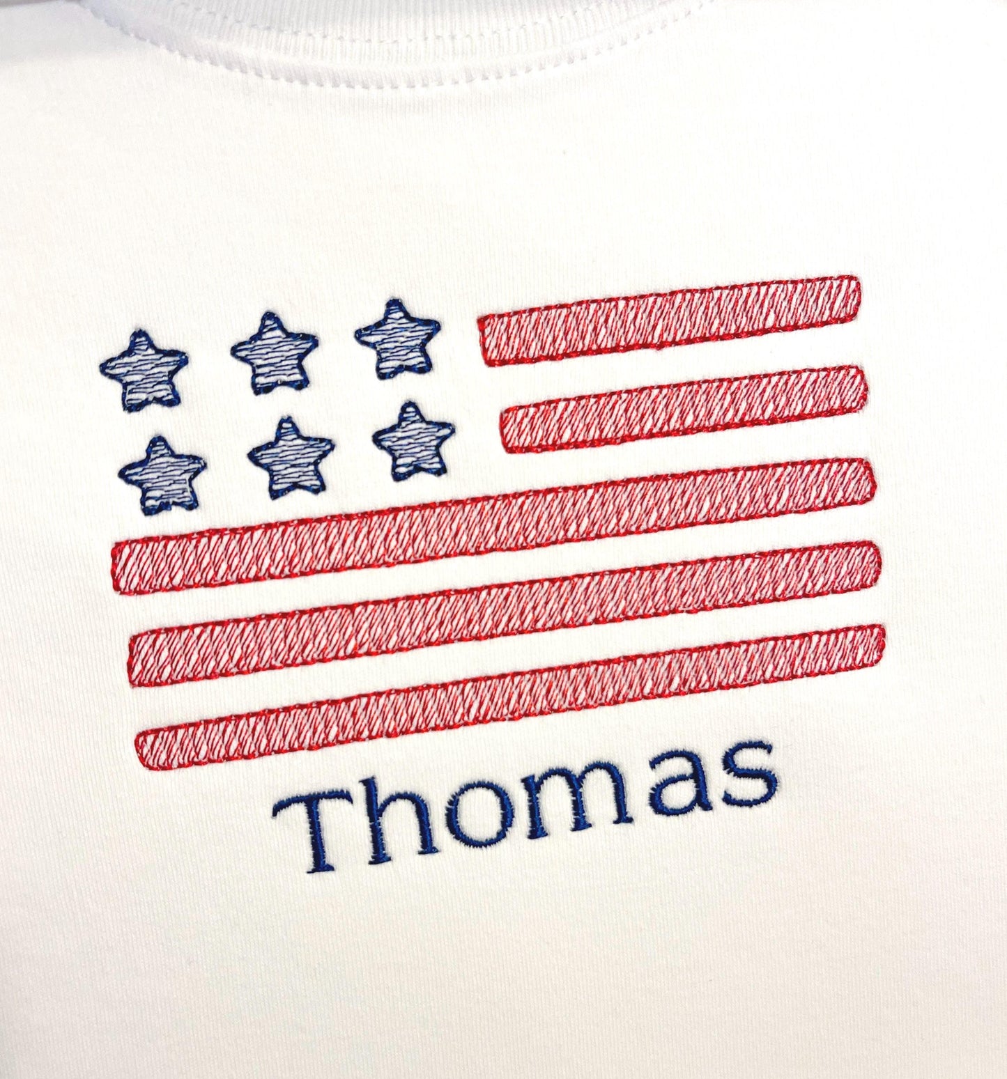American Flag Star Sketch