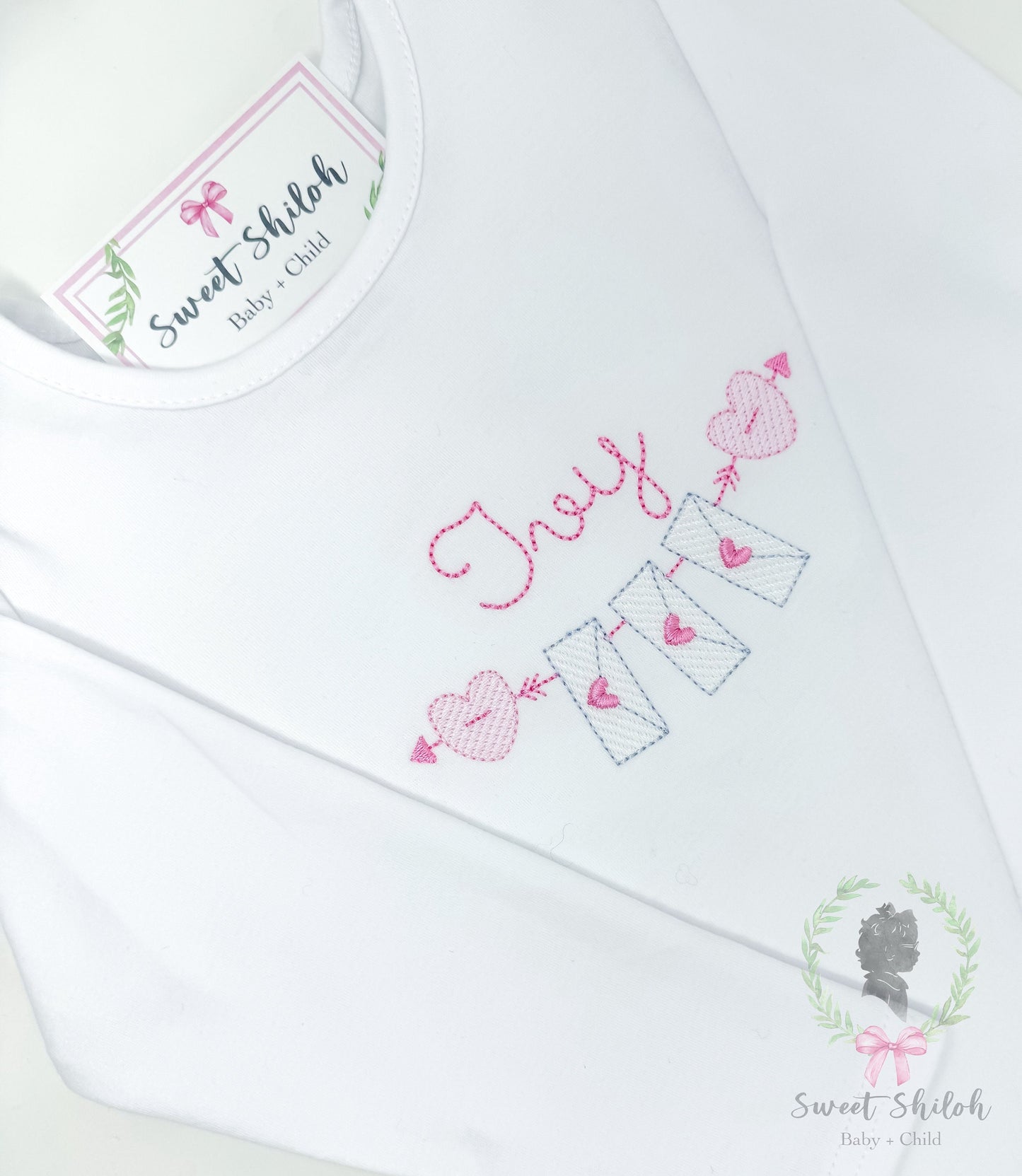 Love Letter Bunting Frame Sketch