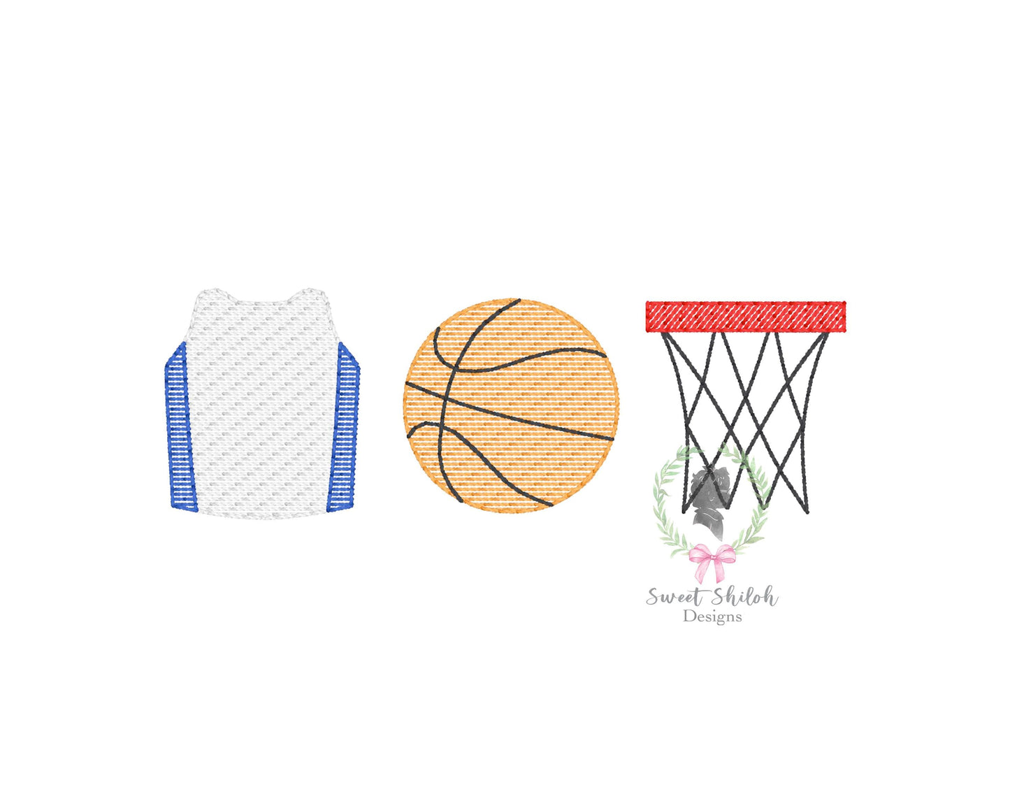 Basketball Jersey Trio Sketch