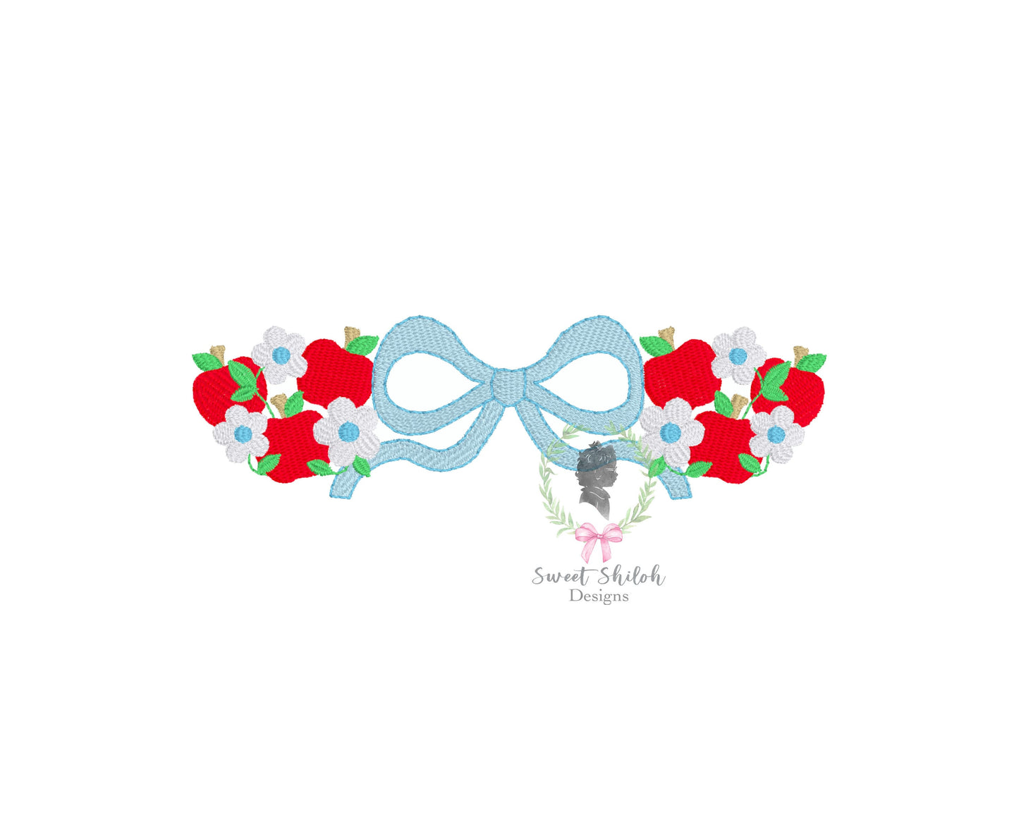 Floral Apple Frame Fill
