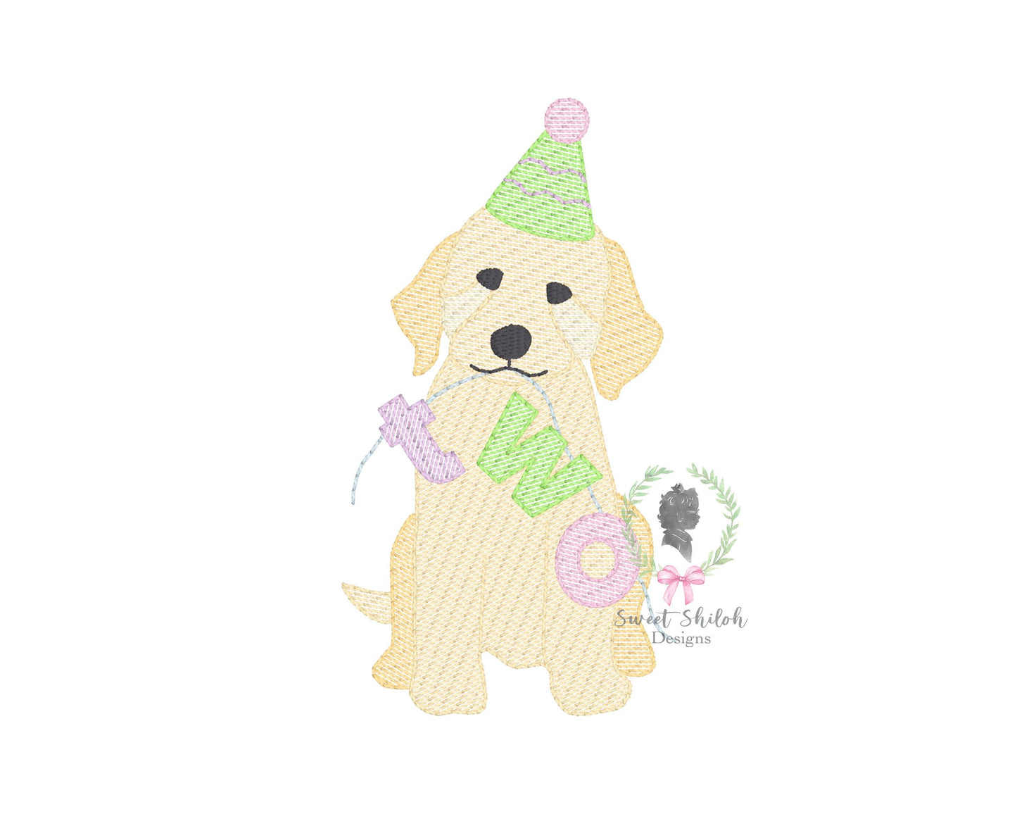 Golden Doodle Second Birthday Sketch