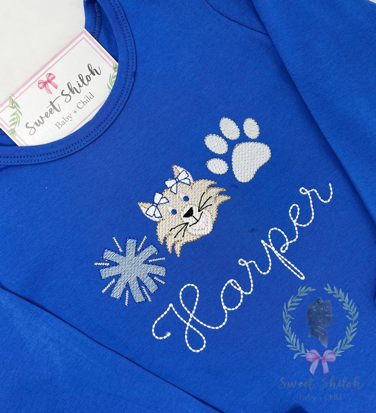 Wildcat Cheer Paw Print Sketch