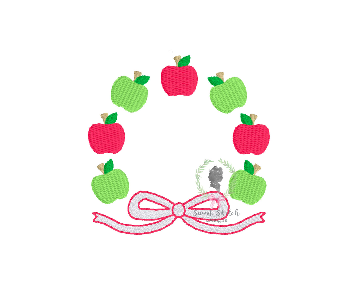 School Apple Frame Fill