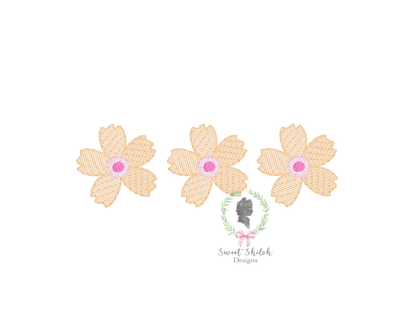 Tropical Flower Trio Sketch