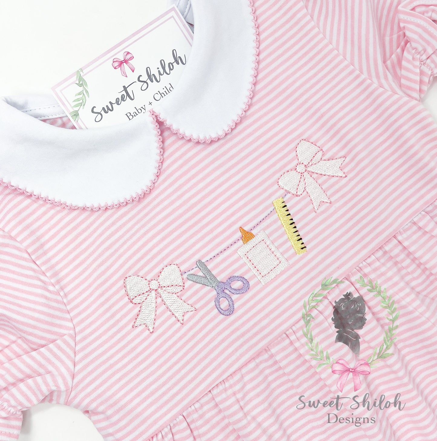 School Supply Bunting Frame Fill