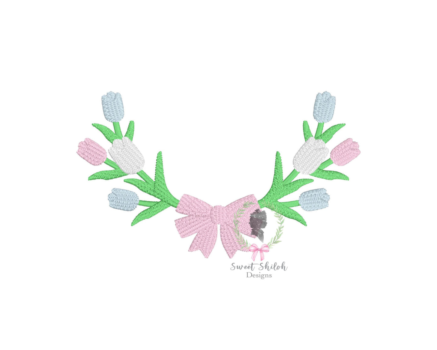 Spring Tulip Bow Frame Fill