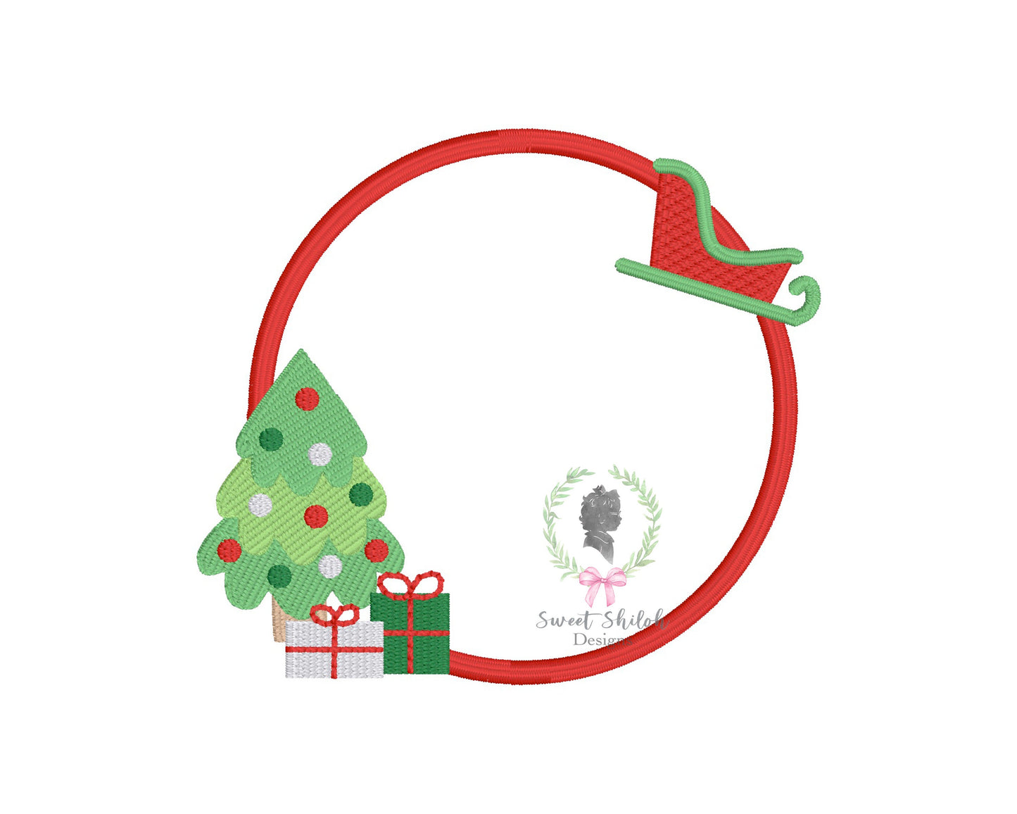 Christmas Sleigh Frame Fill