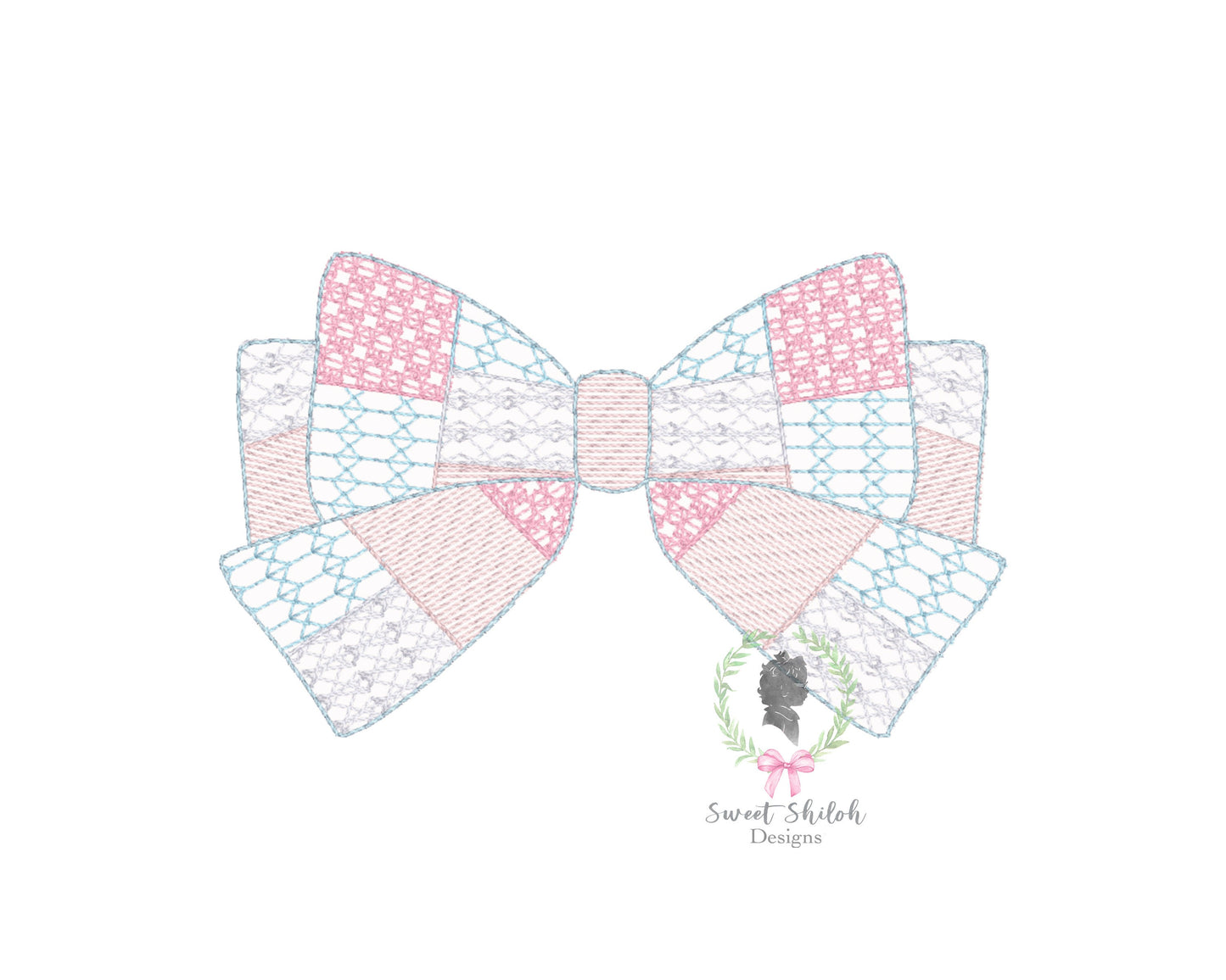 Quilt Bow Motif Sketch