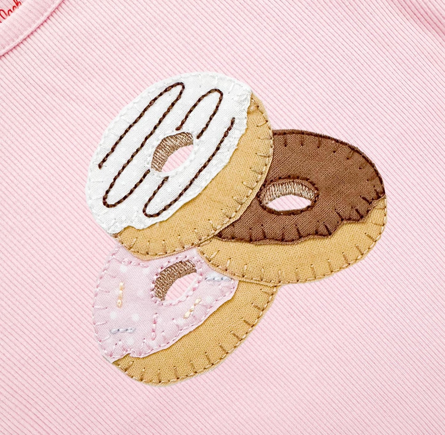 Donut Pile Blanket Stitch Applique
