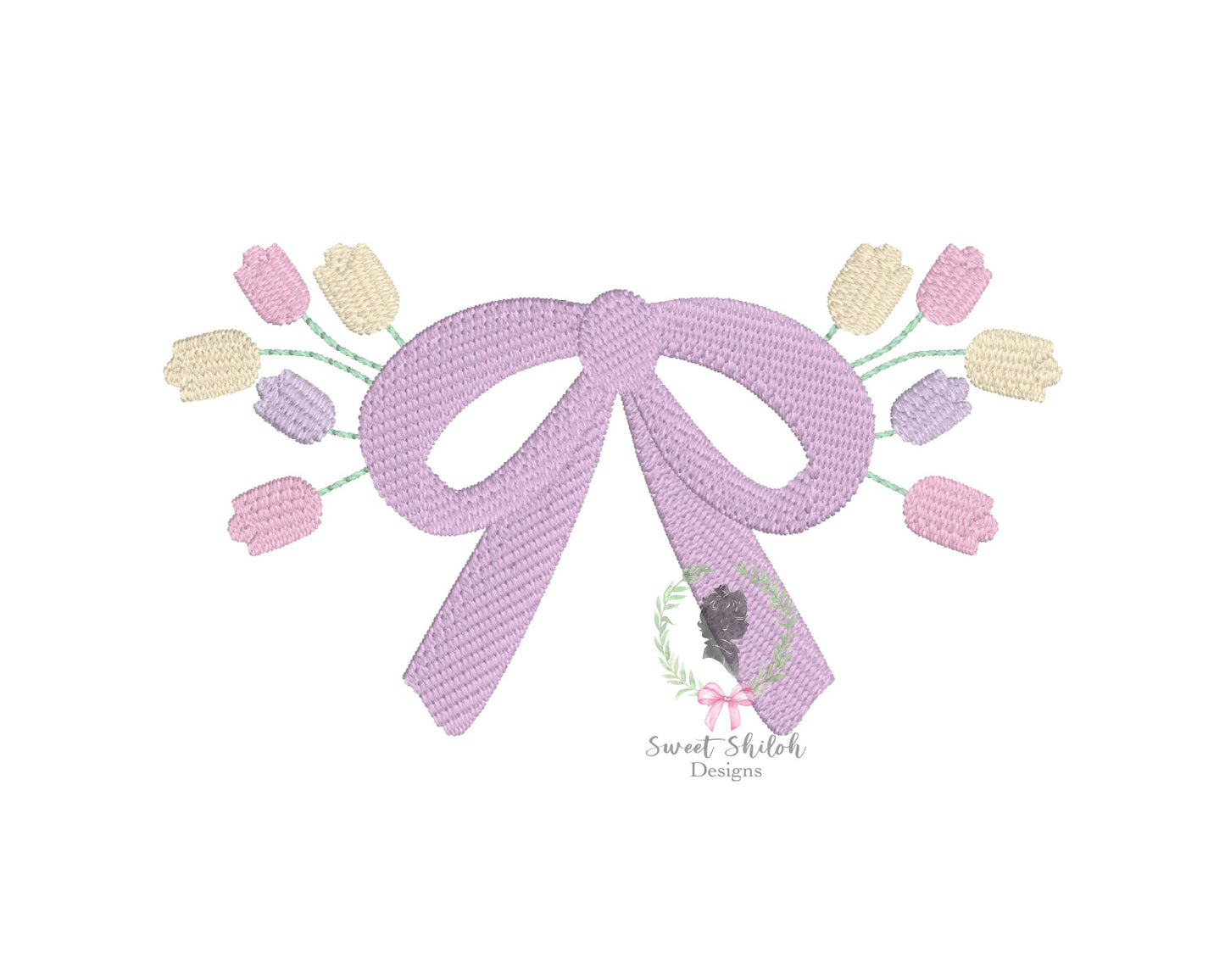 Spring Tulip Bow Frame Fill