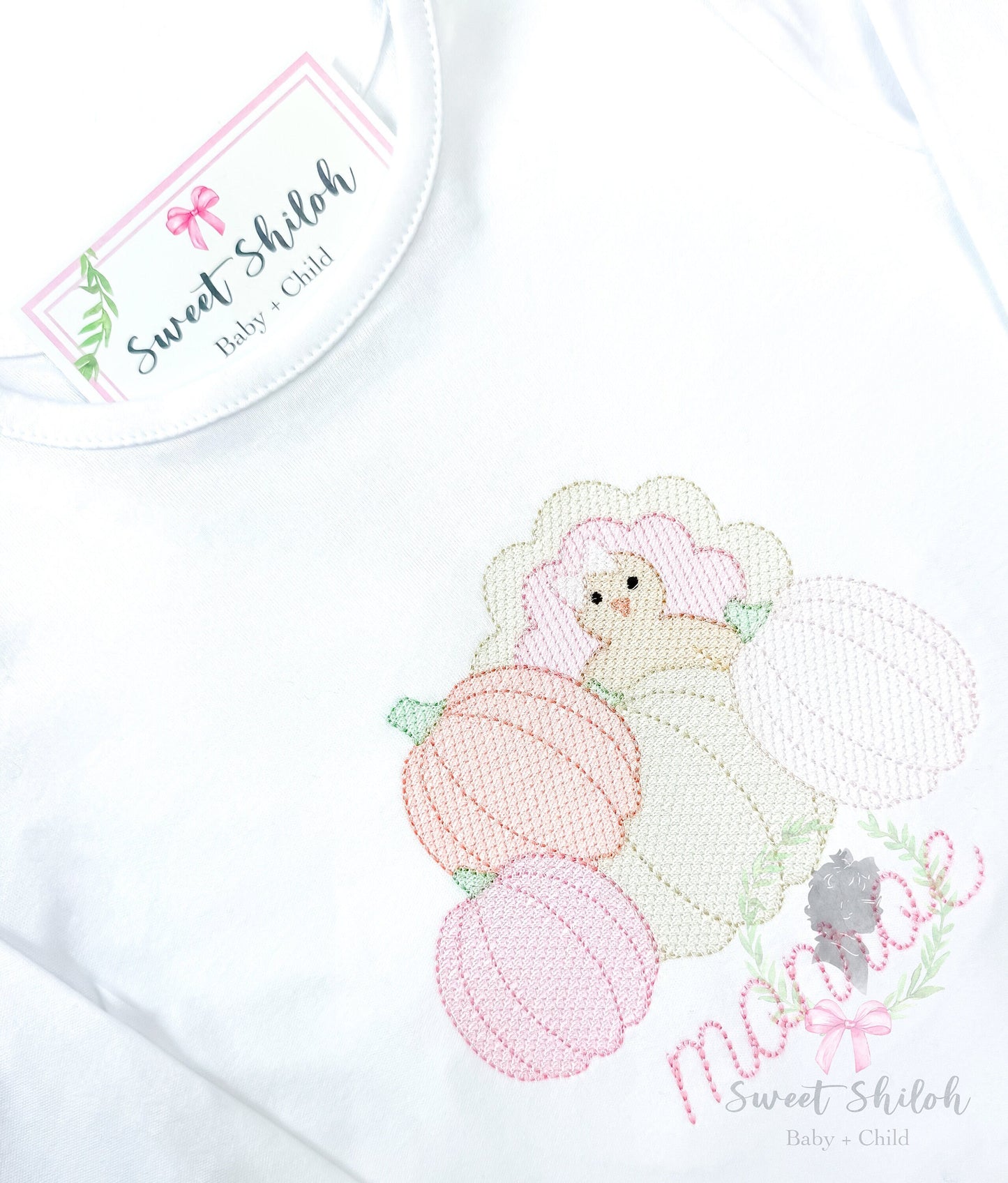 Pumpkin Patch Bow Turkey Sketch