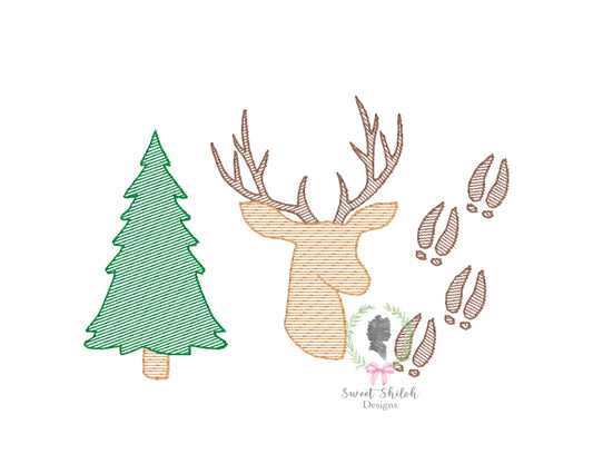 Deer Track Trio Sketch