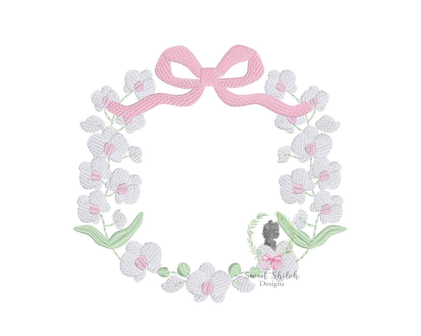 Spring Floral Bow Frame Fill