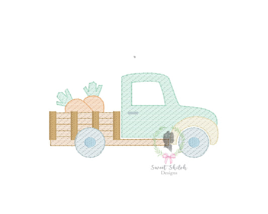 Truck with Carrots Sketch