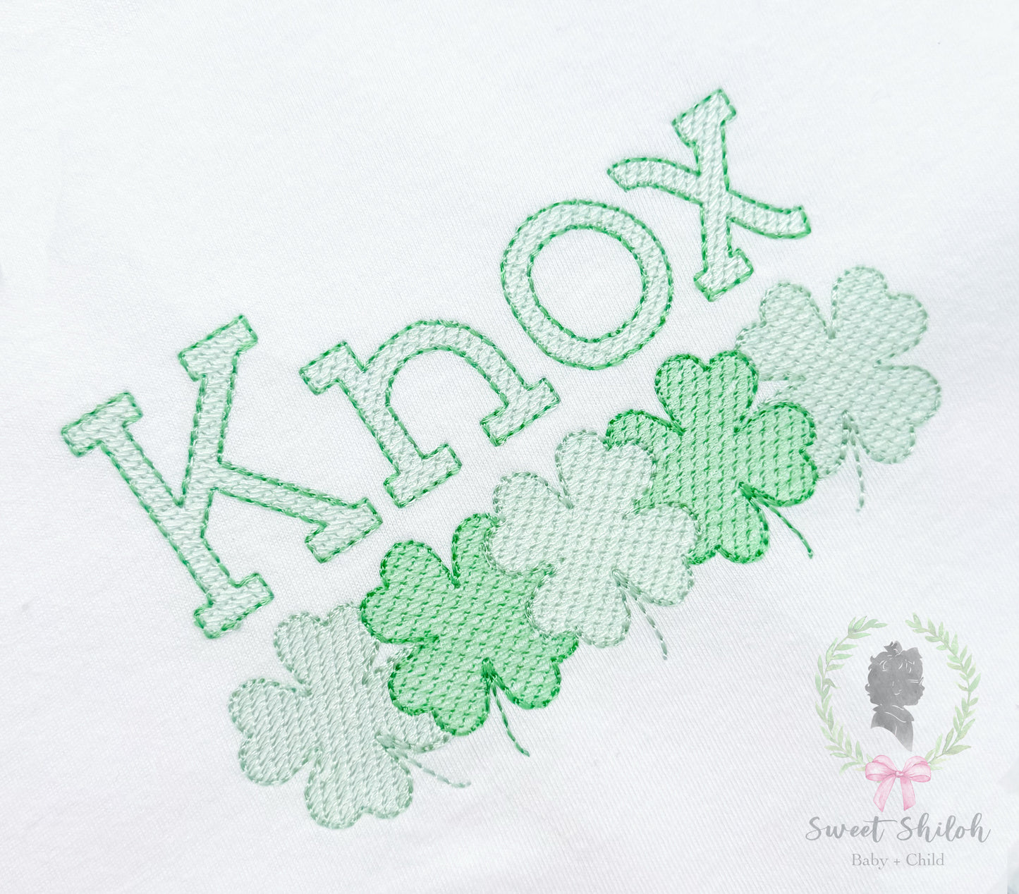 St. Patrick's Day Shamrock Row Frame Sketch