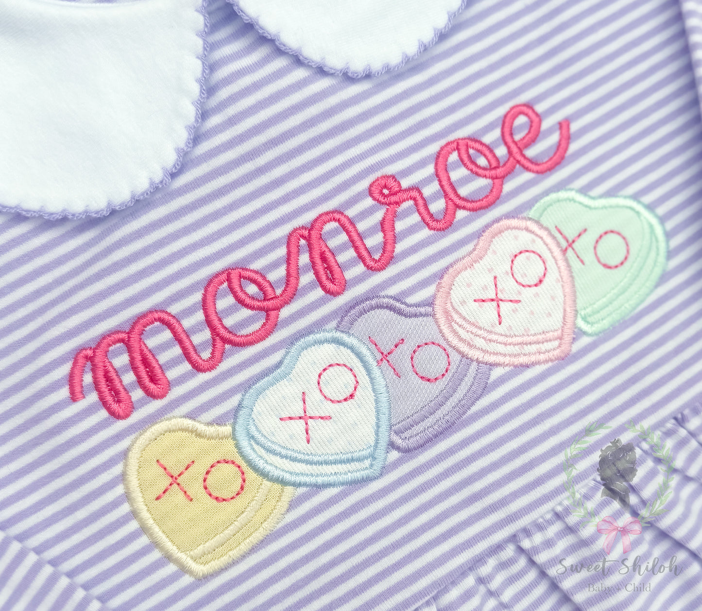 XOXO Heart Candy Satin Applique Frame