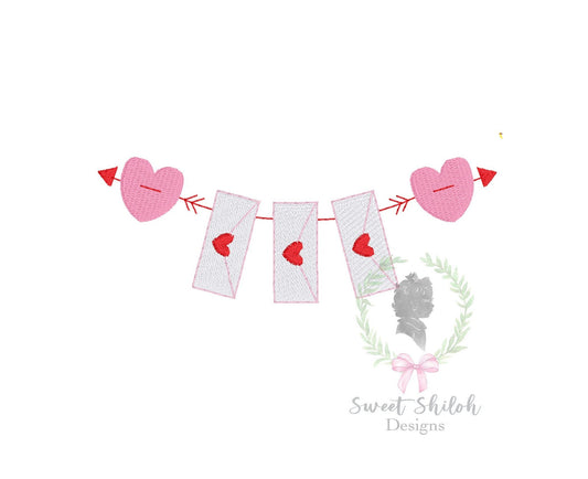 Love Letter Bunting Frame Fill
