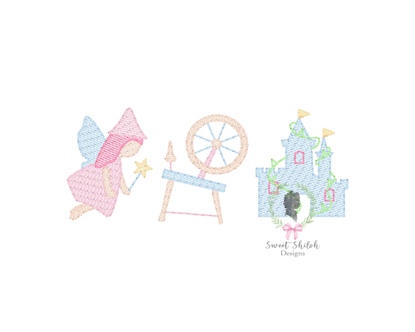 Sleeping Princess Trio Sketch