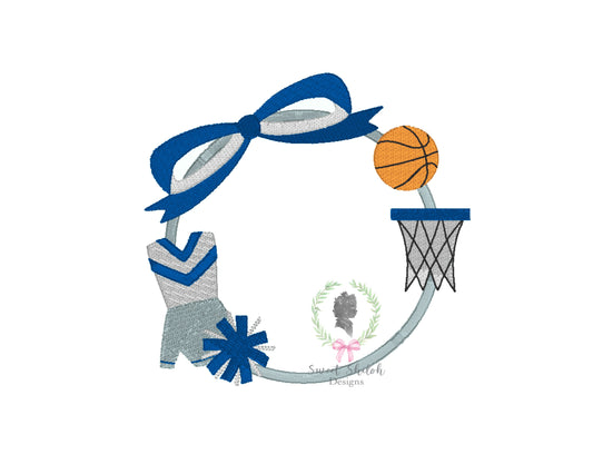 Basketball Cheer Frame Fill