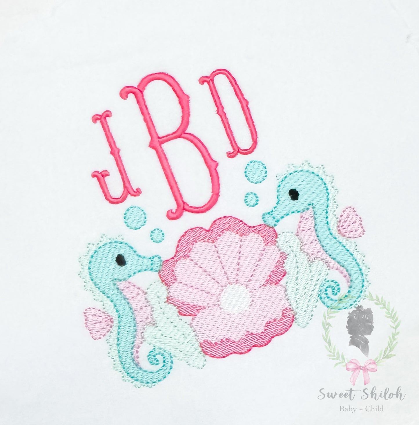 Seahorse Clam Shell Sketch Frame