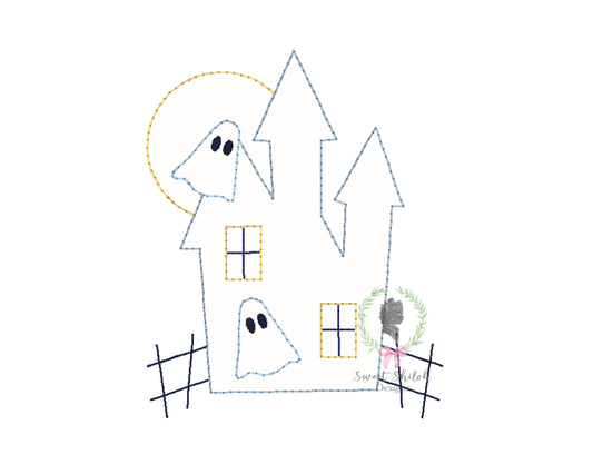 Haunted House Vintage Stitch