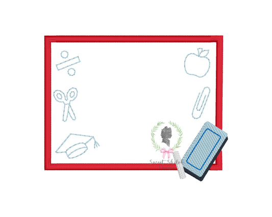 School Chalkboard Frame Fill