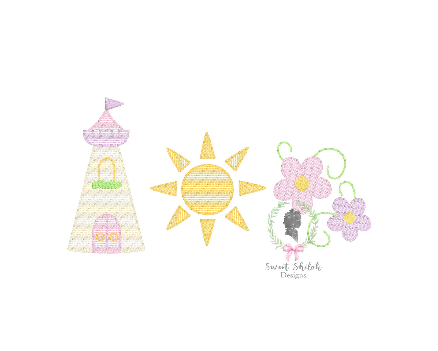 Tower Princess Trio Sketch