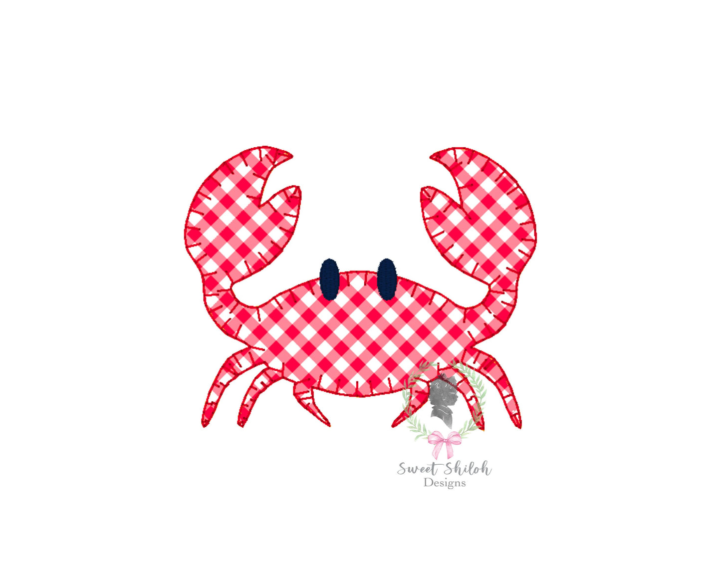 Crab Blanket Stitch Applique