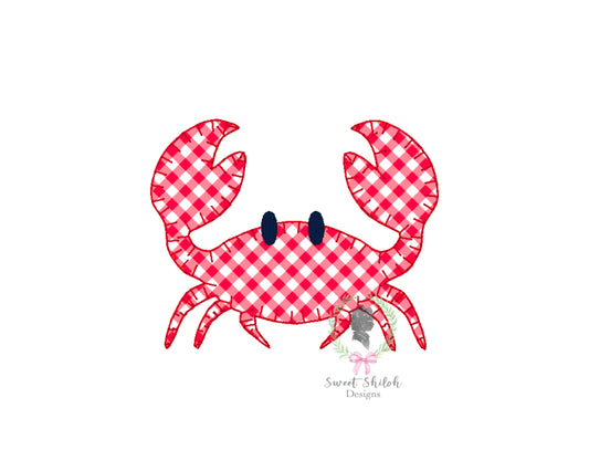 Crab Blanket Stitch Applique