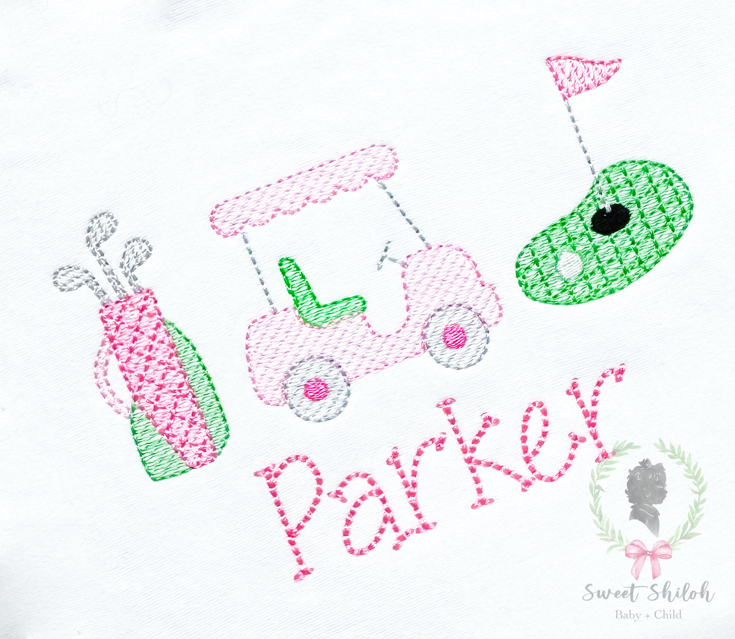 Golf Cart Scallop Trio Sketch