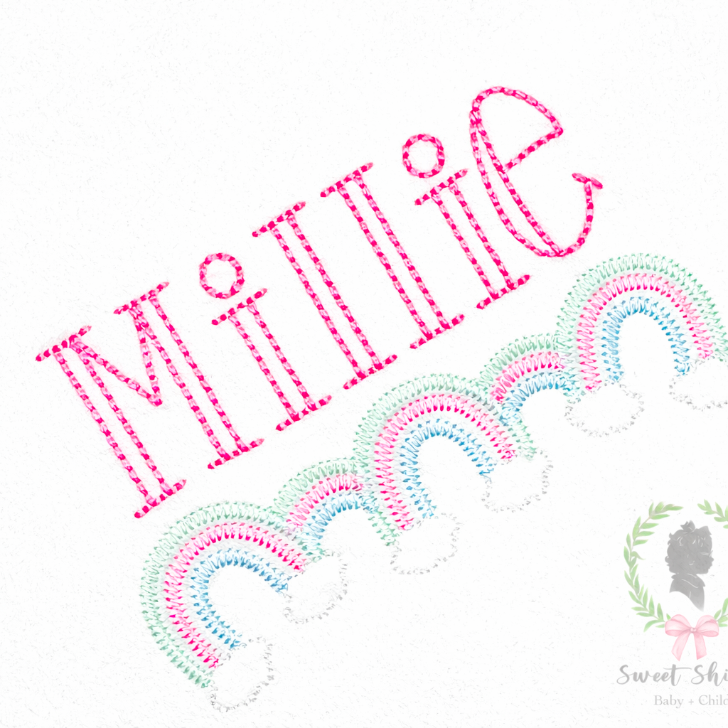 St. Patrick's Day Rainbow Row Scribble Zigzag Frame