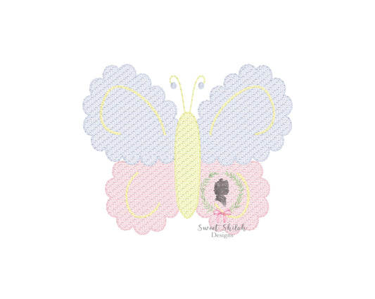 Scallop Butterfly Sketch