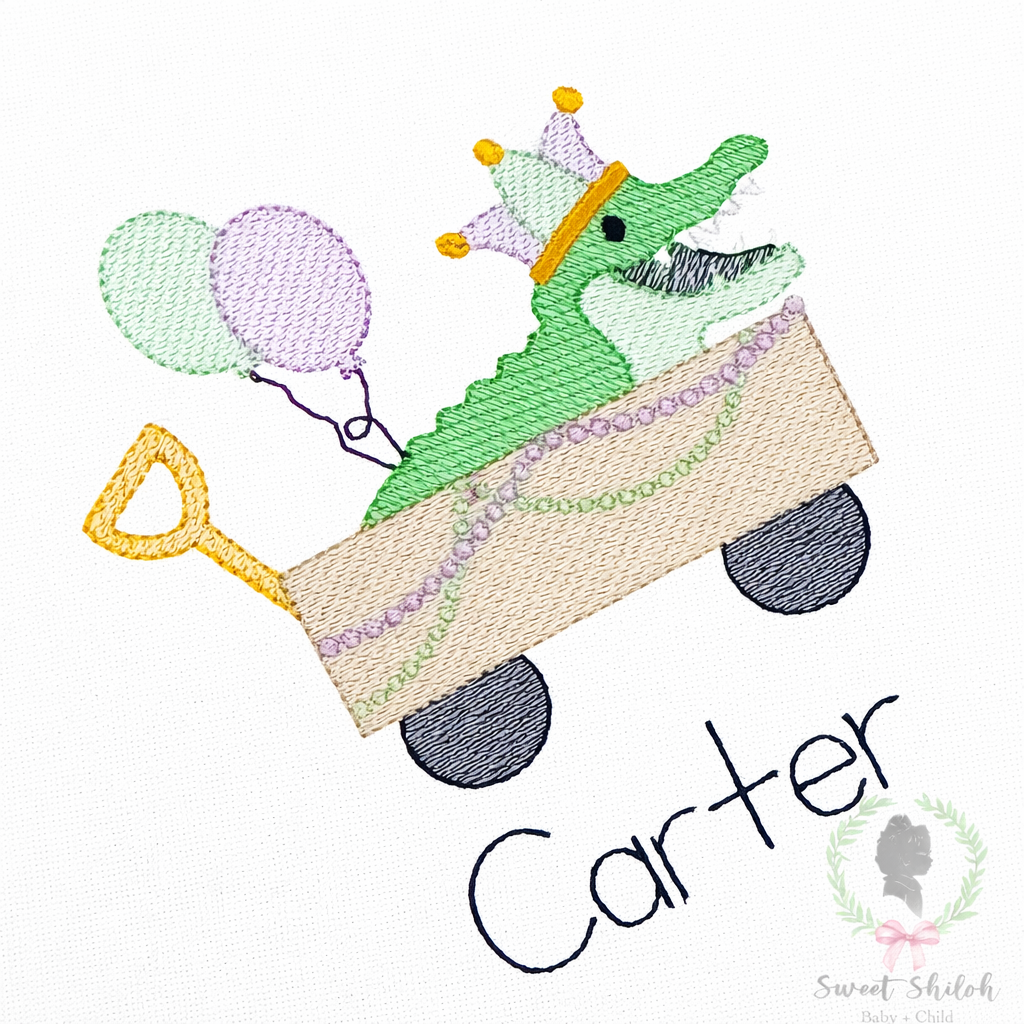 Mardi Gras Wagon Sketch