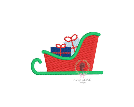 Christmas Sleigh with Gifts Mini Fill