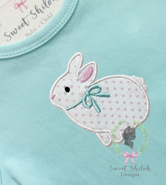 Bunny Rabbit Satin Stitch Applique