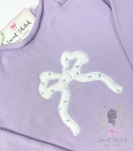 Flowing Ribbon Satin Stitch Applique