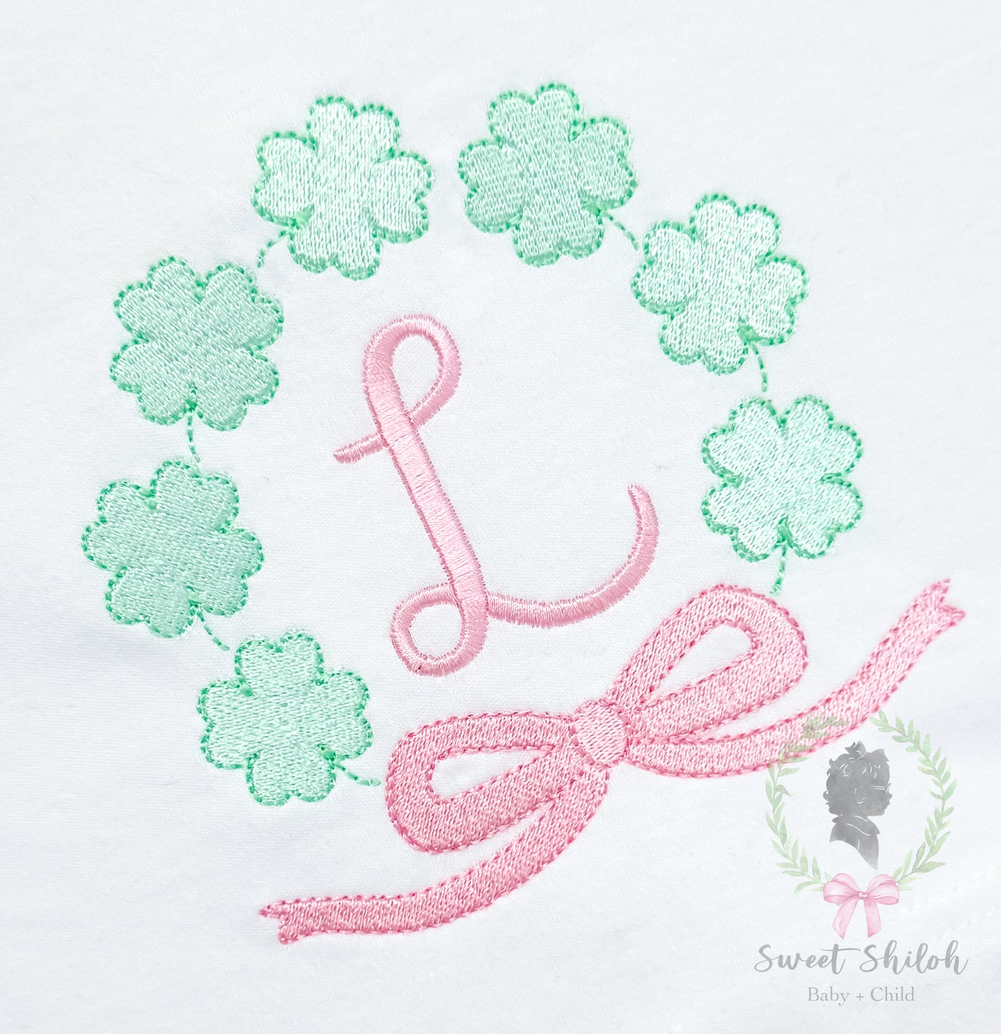 St. Patrick's Day Clover Bow Fill Frame