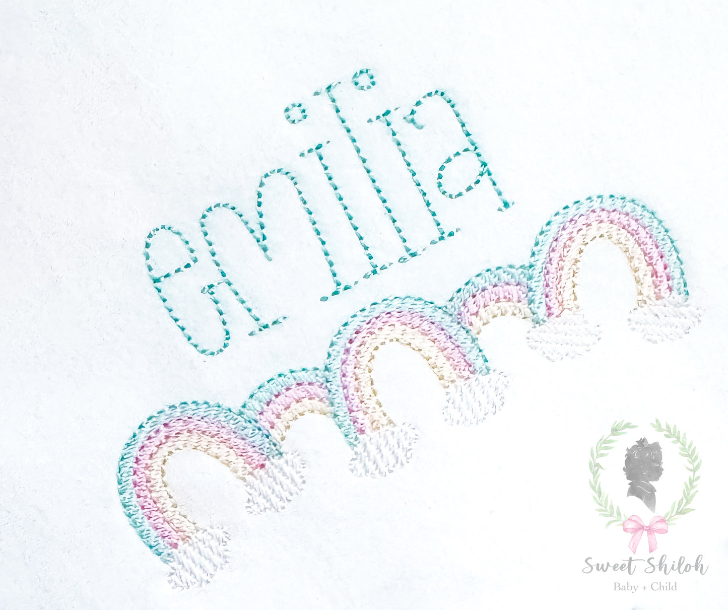 St. Patrick's Day Rainbow Row Sketch Frame